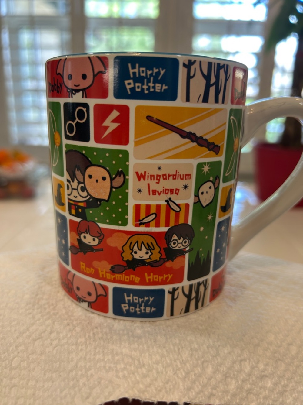 Warner Bros. White Ceramic Mug with Printed Text